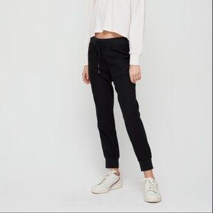 Aritzia Black Knit Joggers